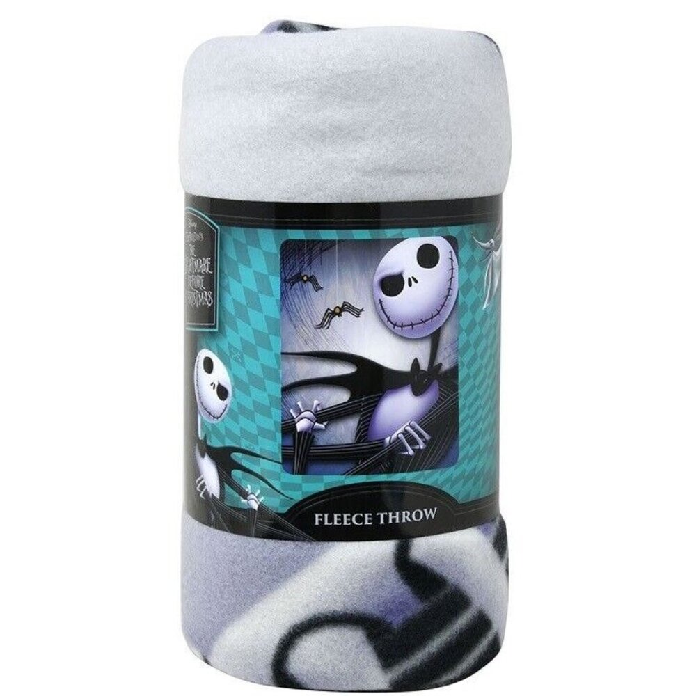 New The Nightmare Before Christmas Fleece Throw Gift Blanket Cartoon Movie Jack - Picture 2 of 2